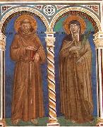 Saint Francis and Saint Clare GIOTTO di Bondone